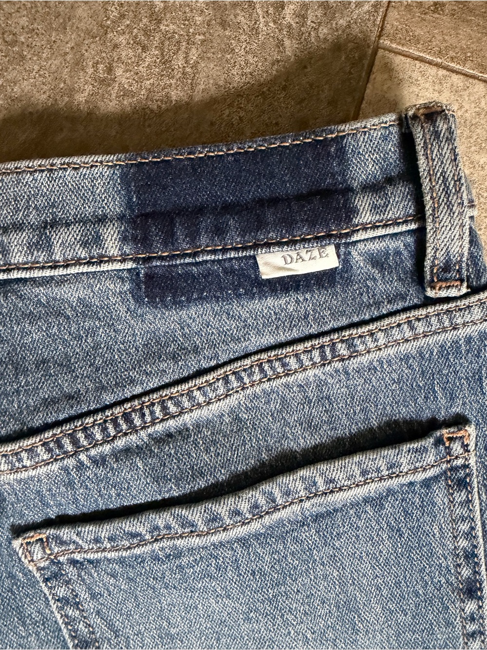 DAZE sz 29 EASTSIDE LOOSE CUFF IN RUSH HOUR Straight Leg Jeans - Picture 10 of 11